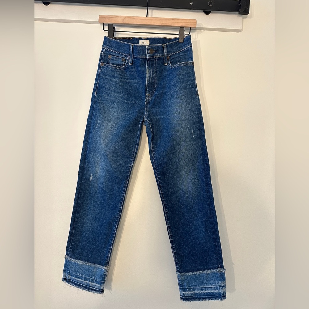 Able Women’s Straight Cropped Jeans with Drop Hem